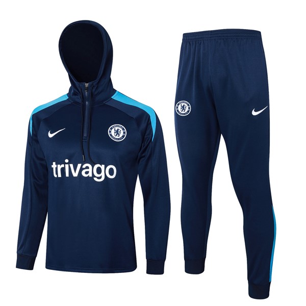 Chandal Con Capucha Chelsea 2024/25 Azul